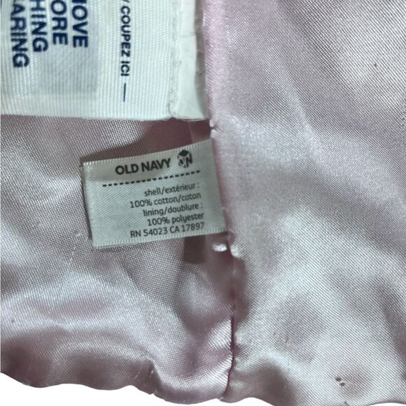 Old Navy Grey and Pink Plaid Pea Coat- 12-18mon - Picture 7 of 11